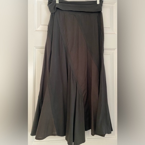Soft cotton dark grey/black Women's Skirt - Picture 1 of 4
